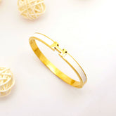 Classic Enamel “H” Bangles